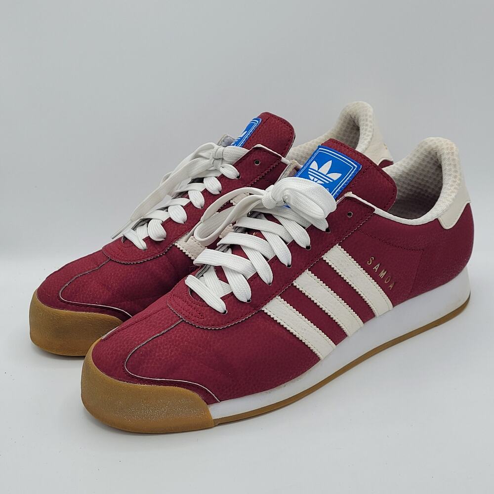 Adidas Samoa red Low Top Sneaker Suede And Leather Lace Vietnam men's size 11.5